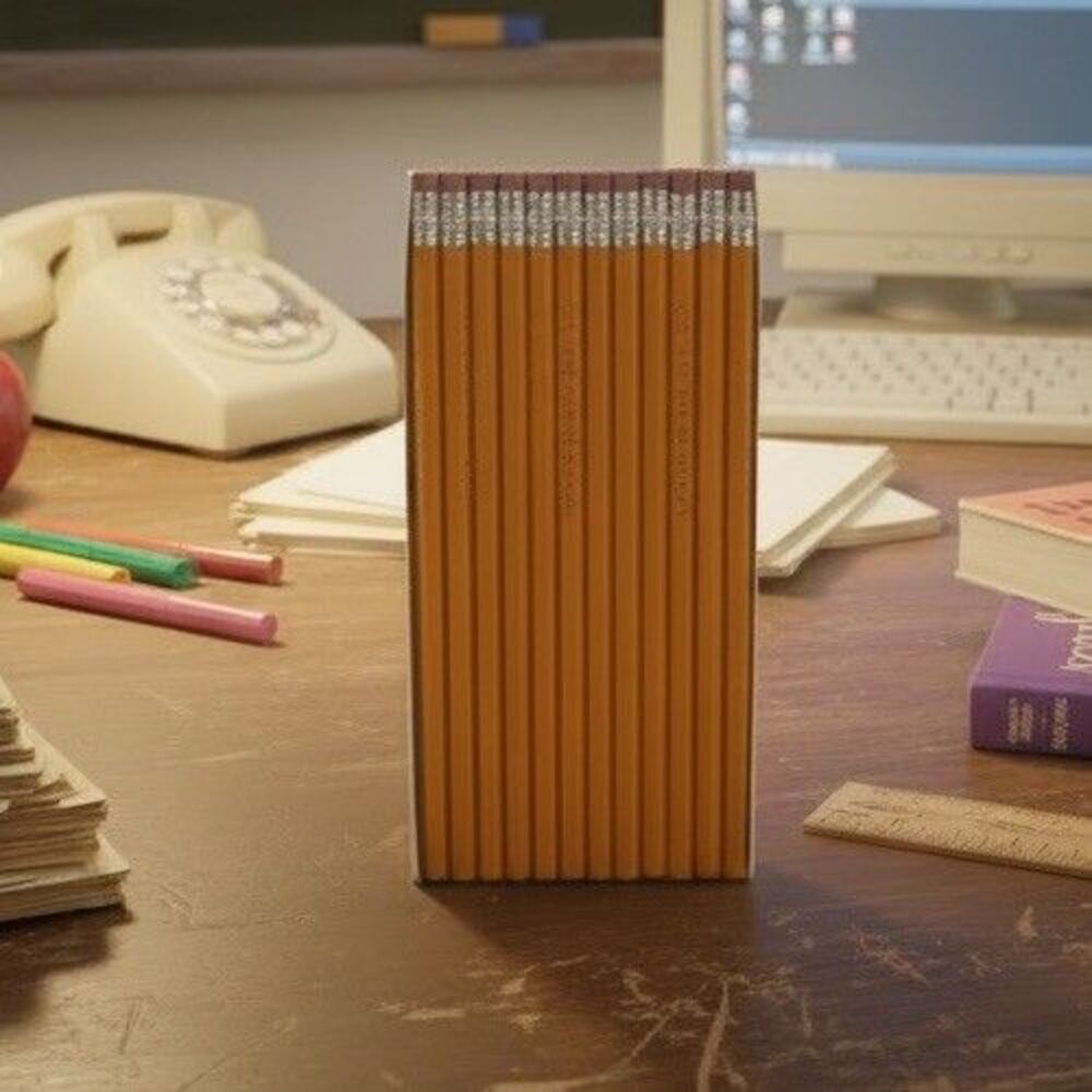 Vintage Venus Beats All Yellow No. 2 Pencils 12 Pack Original Unsharpened Set